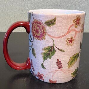 Vtg Lang PARADISE VINE Mug ~  Colonial Williamsburg Foundation ~ Textile Artwork